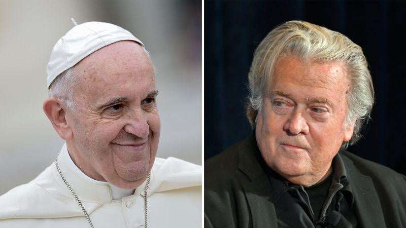 image for Steve Bannon courted Epstein in his efforts to ‘take down’ Pope Francis