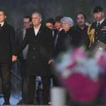 image for Prime Minister Carney and Canada’s main opposition leader hold hands during school shooting vigil