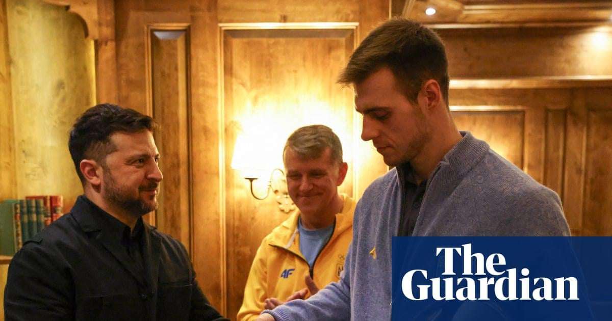 image for Volodymyr Zelenskyy honours disqualified skeleton racer with order of freedom