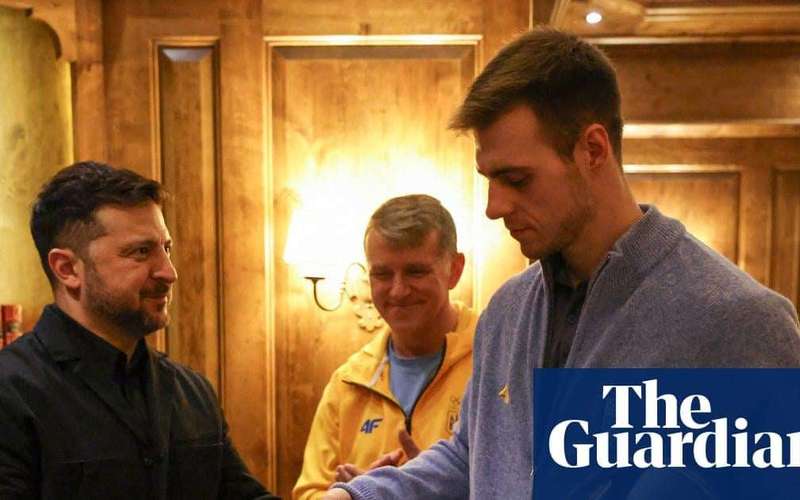 image for Volodymyr Zelenskyy honours disqualified skeleton racer with order of freedom