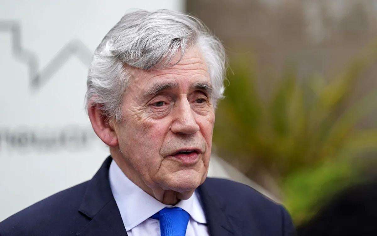 image for Gordon Brown hands new sex trafficking dossier to police