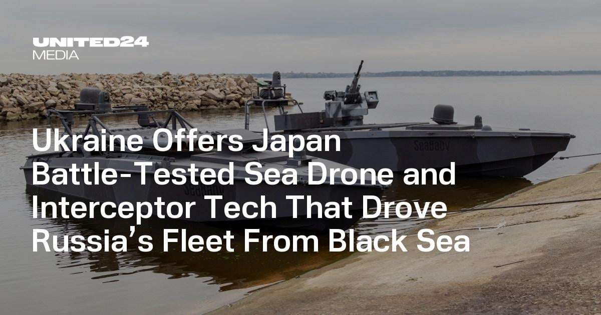 image for Ukraine Offers Japan Battle-Tested Sea Drone and Interceptor Tech That Drove Russia’s Fleet From Black Sea