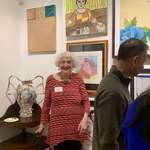 image for OC Standing Under My Painting,”Chisako” At Art Exhibit at Edward Hopper House