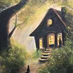 image for I did a picture of a song my Mom used to sing to me as a child. In a cottage in a wood. [OC]