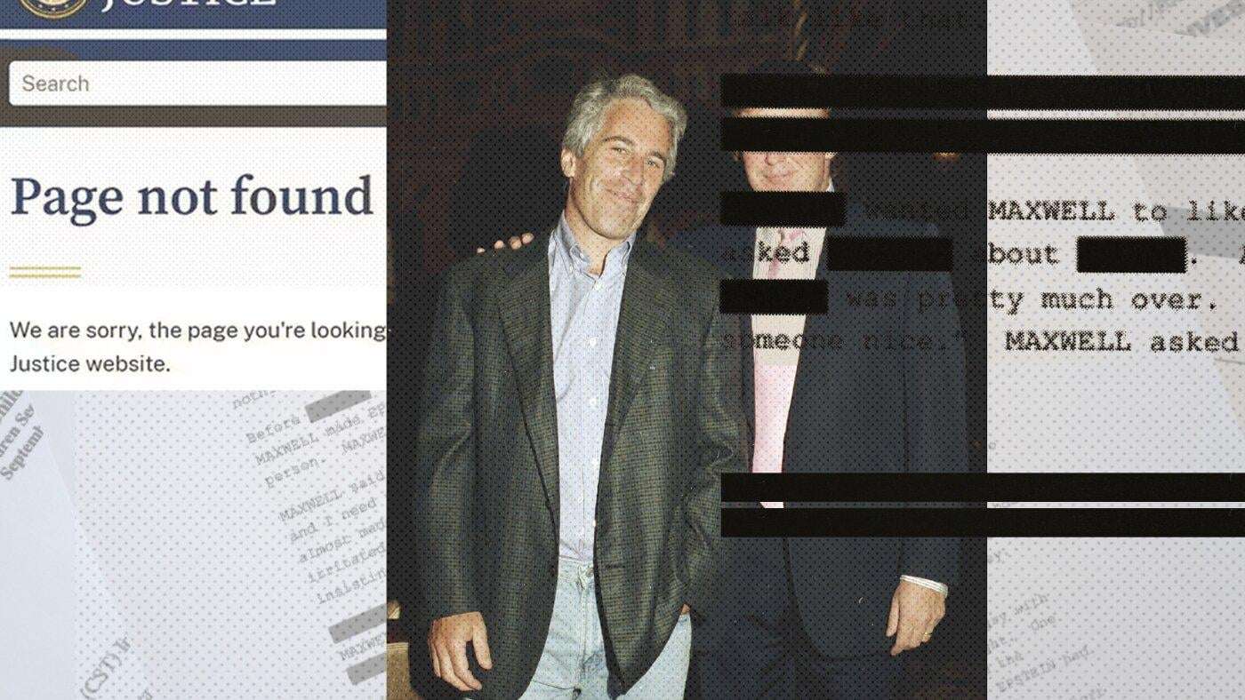 image for Justice Department withheld and removed some Epstein files related to Trump