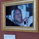 image for Former prince Andy’s picture hung at Louvre museum by activists.