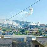 image for [OC] ISR army dropping banned white phosphorous on homes in southern Lebanon (March 2026)