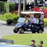 image for Trump golfing