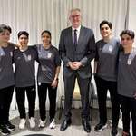 image for Australian PM and Iranian women's soccer players who got asylum due to death threats from the Regime