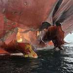 image for Thai-flagged bulk carrier Mayuree Naree after today’s Iranian attack in the Strait of Hormuz