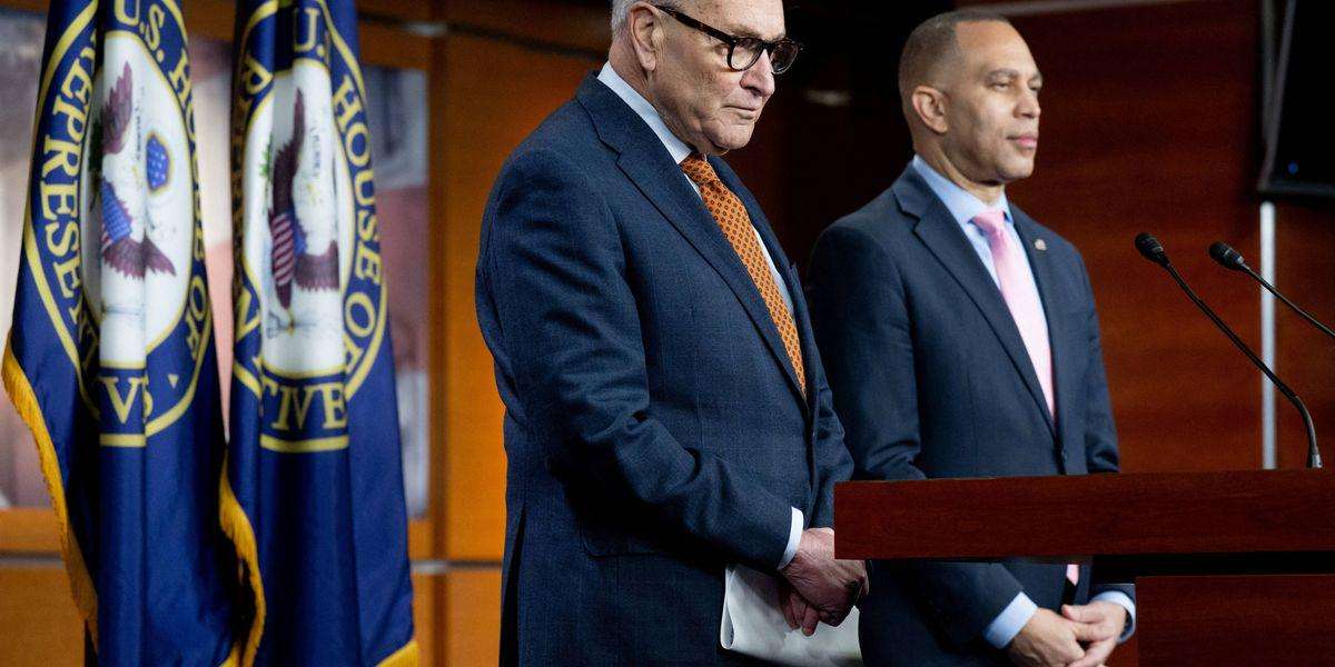 image for Coalition Demands Schumer, Jeffries Step Down Over Failure to Fight 'War-Crazed' Trump