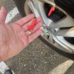 image for [OC] Found these screwed onto my tire valves while shopping. My wife knew who did it right away.
