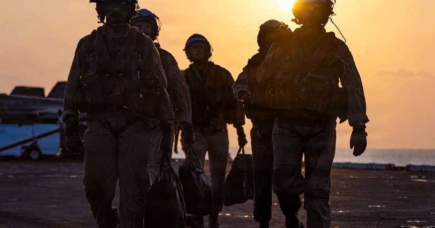 image for US orders 2,200 Marines on three warships to Middle East