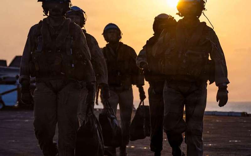 image for US orders 2,200 Marines on three warships to Middle East