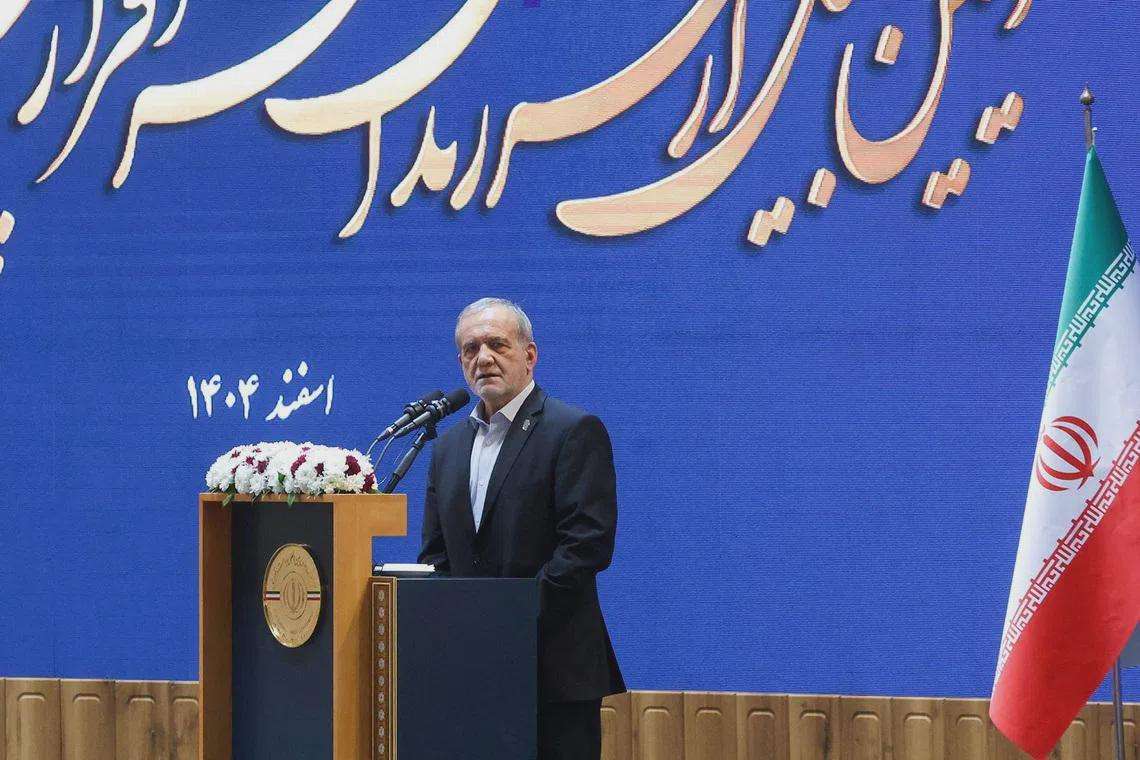 image for Iran’s president says immediate cessation of US-Israeli aggression needed to end war