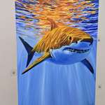 image for 'A Predator in Gold,' oils on canvas by me