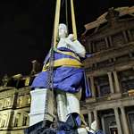 image for Statue of Christopher Columbus placed at Eisenhower Executive Office Building near the White House