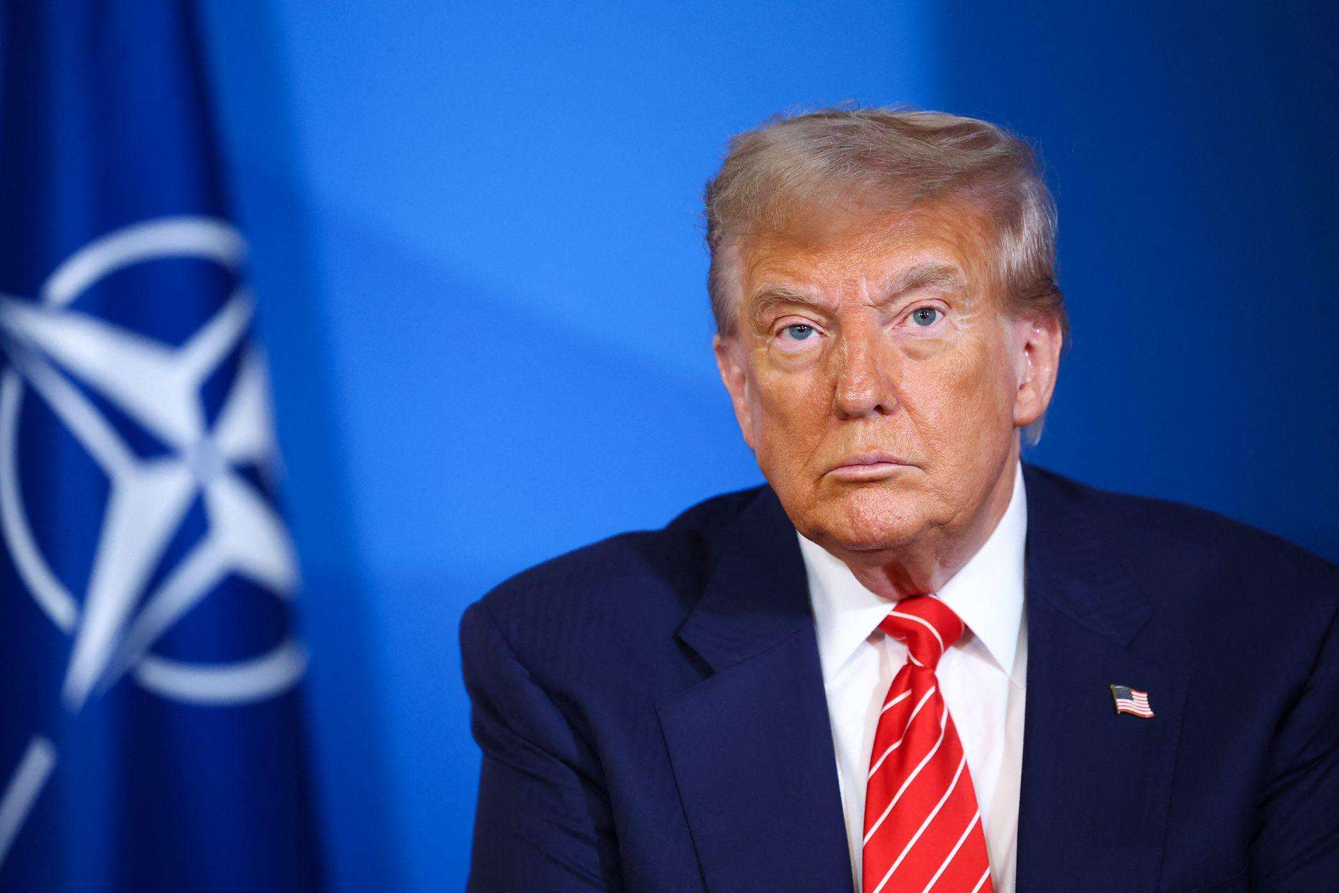 image for Trump says he's considering NATO exit amid rift over Iran war