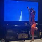 image for (OC) My 4 year old daughter celebrating the Artemis II launch