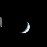 image for Live image of Earth from Orion spacecraft of Artemis II mission