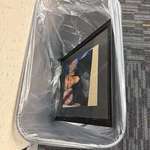 image for Pam Bondi’s portrait found in the trash can at the Justice Department