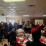 image for Weird Cardboard Cutouts as Republicans Pray at Annual Lincoln Dinner in Wisconsin Senior Center[OC]