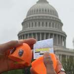 image for Easter Egg hunt with Epstein files inside in front of the Capitol Building