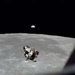 image for All human beings living and dead are in this photo—except Michael Collins, who took it, Apollo 11