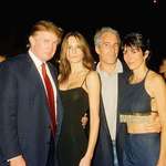 image for A photo of Donald Trump and Melania with Epstein and Maxwell