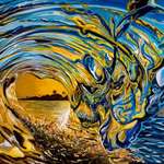 image for I painted this wave eight years ago. As a colorblind artist, it's still one of my faves.