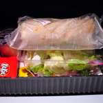 image for Continental Airlines in-flight meal, 2010. They were the last US airline to give out free meals.