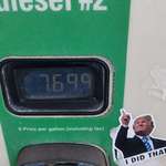 image for The price of diesel in Lincoln, CA.