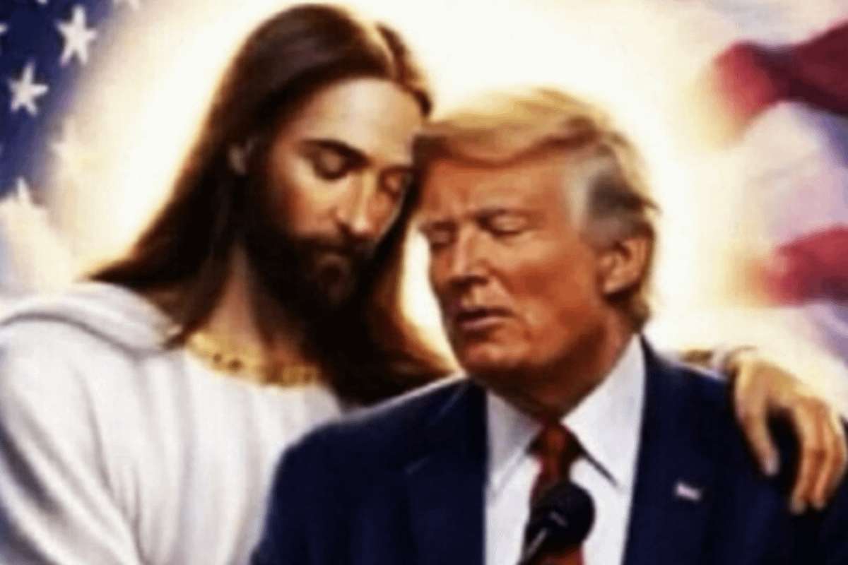 image for Trump posts a picture of Jesus hugging him days after his AI-deity image drew widespread anger