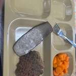 image for [OC] A picture of dinner on the USS Abraham Lincoln sent to family by a service member on board