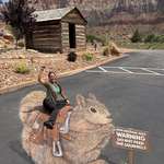 image for [OC] My 3D chunky rock squirrel chalk drawing at Zion