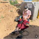image for A photo posted by an Israeli reservist shows a blindfolded Palestinian abductee