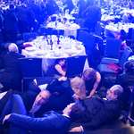 image for People duck under tables at White House Correspondents' Association dinner after security incident