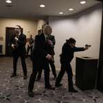 image for Secret Service agents outside of the ballroom at the White House correspondents’ dinner