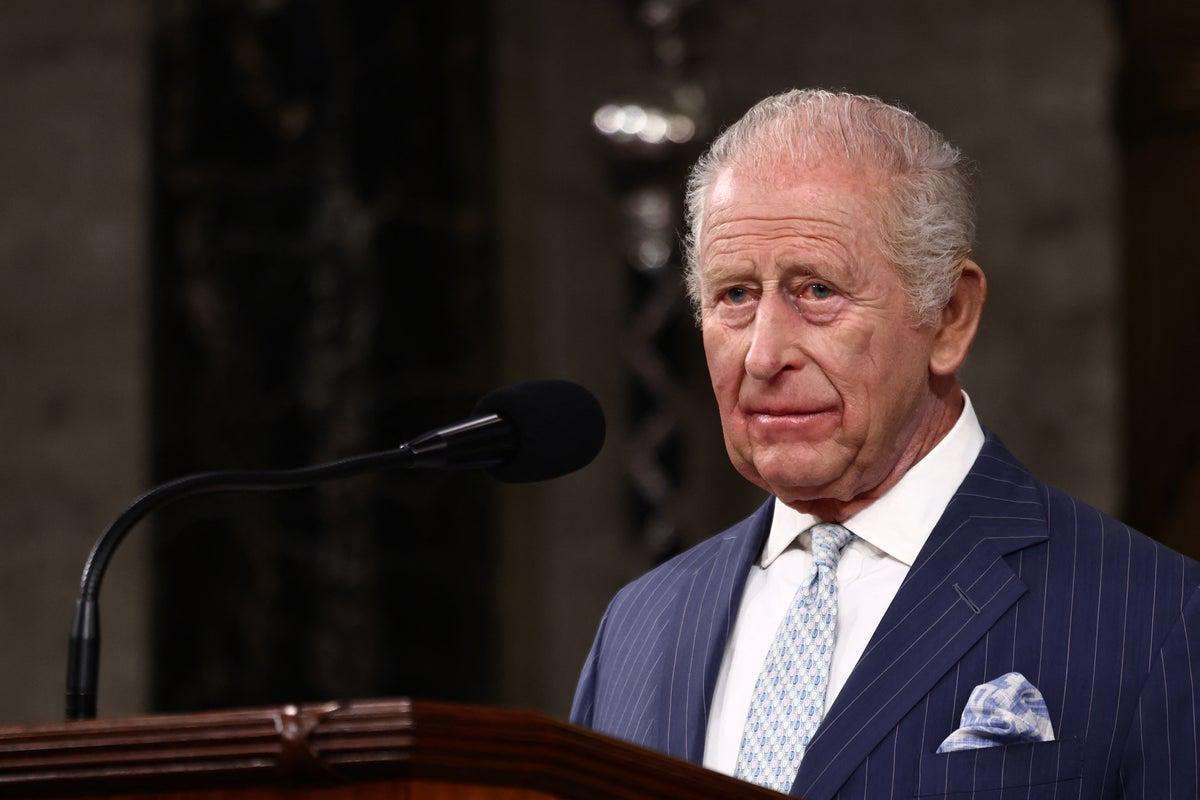 image for King Charles draws cheers and applause with reference to ‘checks and balances’ on the power of the president in address to Congress