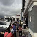 image for The line for a toy store about to open so parents can buy needohs for their kids OC