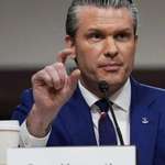 image for Hegseth when asked to estimate eight inches