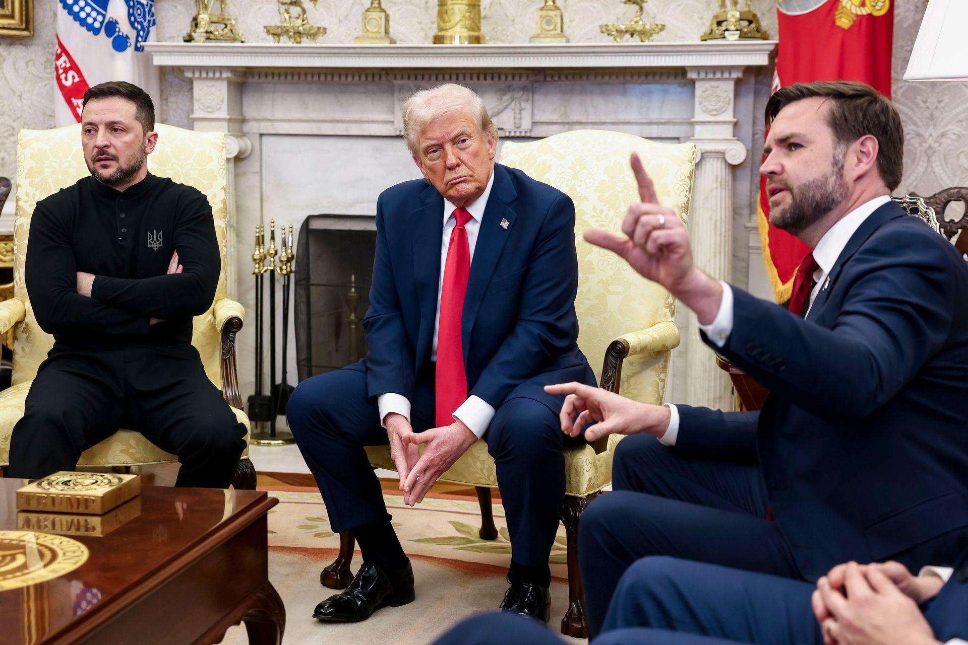 image for JD Vance 'helping Russians' by supporting halt to Ukraine aid, Zelensky says