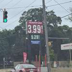 image for [OC] Gas prices officially reaching the $4.00/gallon mark in deep red South Carolina this morning.