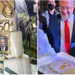 image for Israel's National Security Minister 50th birthday cake (the noose is a reference to palestinians)