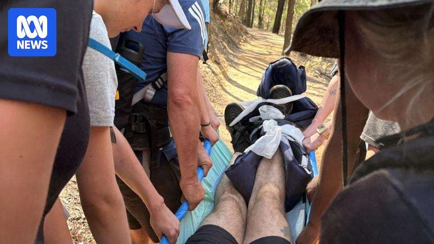 image for Students use makeshift stretcher to rescue hiker in Warrumbungle National Park
