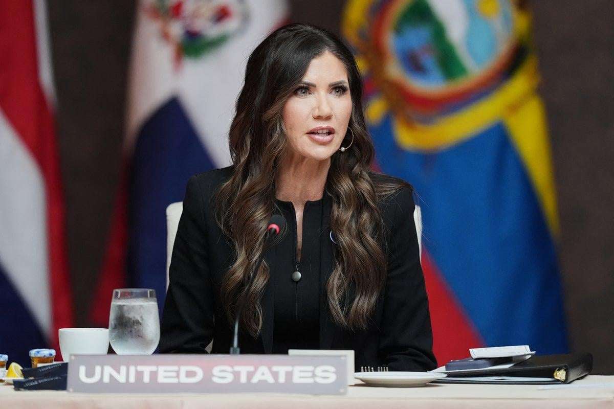 image for Kristi Noem’s replacement grilled about why she is ‘still living rent-free’ in waterfront Coast Guard home