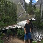 image for [OC] tail section of a Royal Canadian Air Force Dakota that crashed in the Rockies in 1946