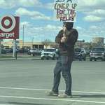 image for One man protest in Fargo