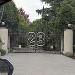 image for The gate to Michael Jordan's old house I saw during work today