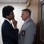 image for TN Rep Justin Pearson being blocked from a meeting to cut his congressional district NOT [OC]